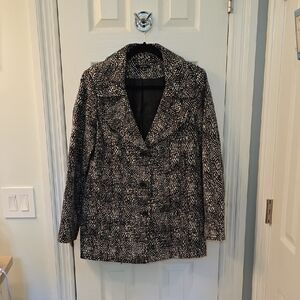 Rafaella Black and White Tailored Blazer Size 12 (Bin 16)